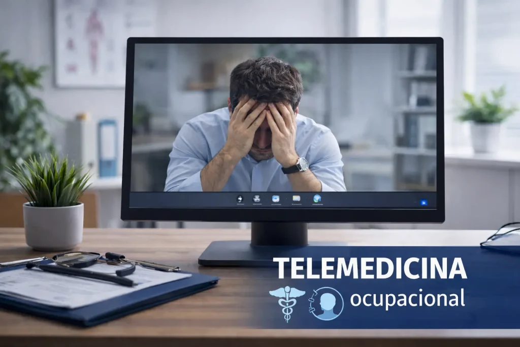 Consulta ocupacional por telemedicina nos riscos psicossociais