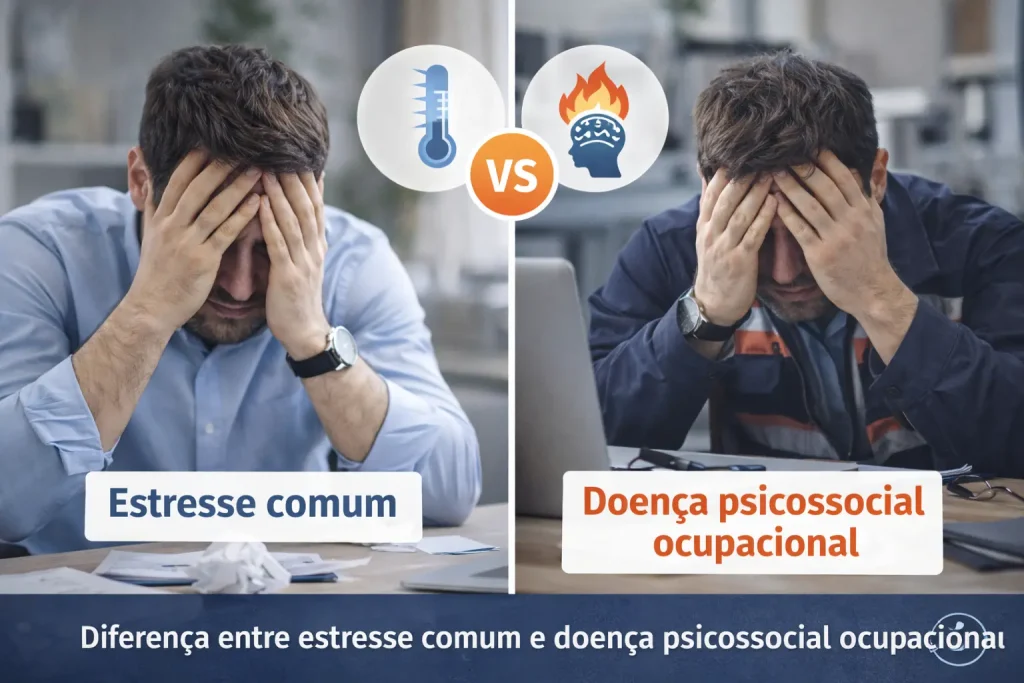 Estresse vs. doenca psicossocial ocupacional 1