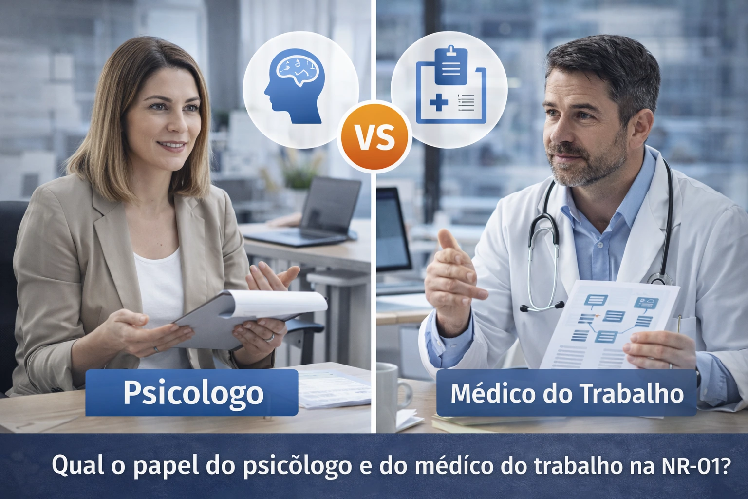 Psicólogo e médico do trabalho na NR-01